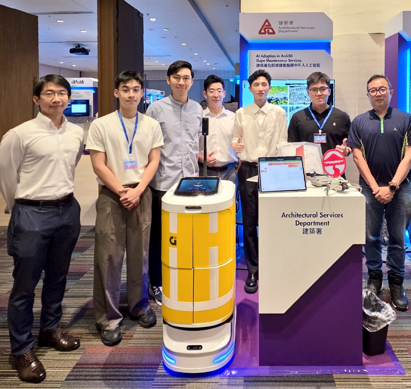 SRR project team at the Architectural Services Department booth